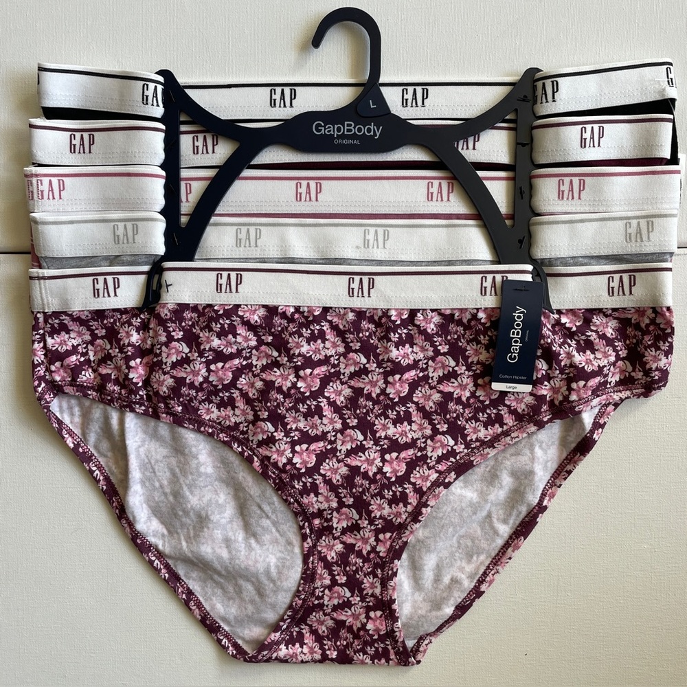 Gap GapBody Women’s Cotton Hipster Underwear 5-Pack Size L